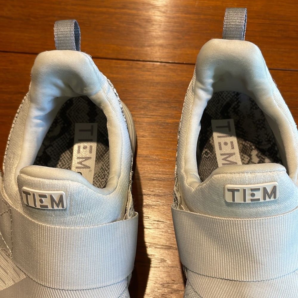TIEM white Latus Do-It-All Trainer sneakers - Ivory Snake - size 9.5 - Picture 3 of 12